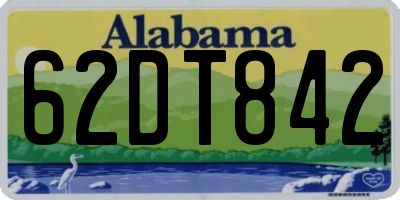 AL license plate 62DT842