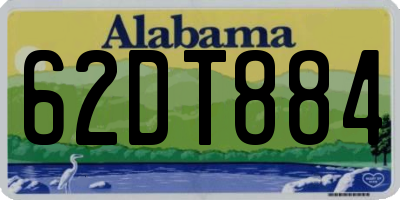AL license plate 62DT884