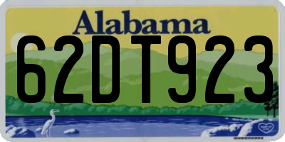 AL license plate 62DT923