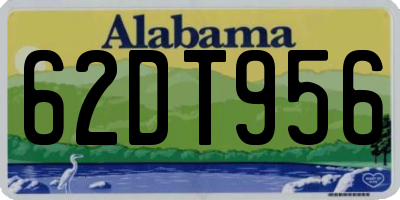 AL license plate 62DT956