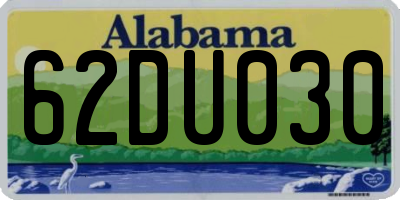 AL license plate 62DU030
