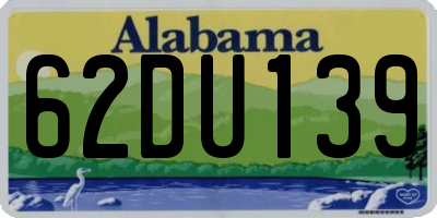 AL license plate 62DU139