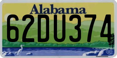 AL license plate 62DU374