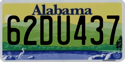 AL license plate 62DU437