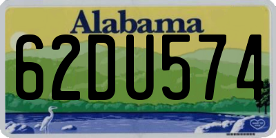 AL license plate 62DU574