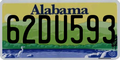 AL license plate 62DU593
