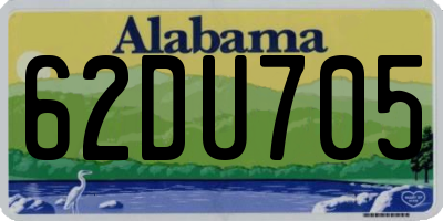 AL license plate 62DU705