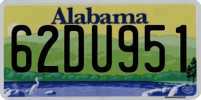AL license plate 62DU951