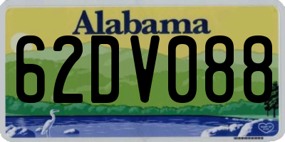 AL license plate 62DV088