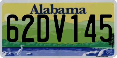 AL license plate 62DV145