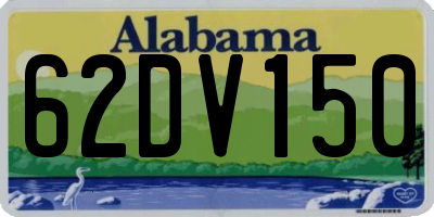 AL license plate 62DV150