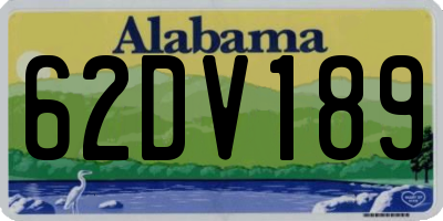 AL license plate 62DV189