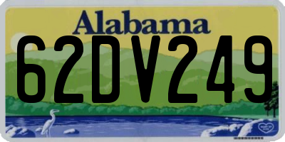 AL license plate 62DV249