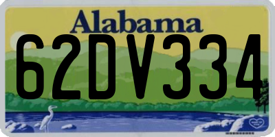 AL license plate 62DV334