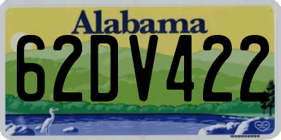 AL license plate 62DV422