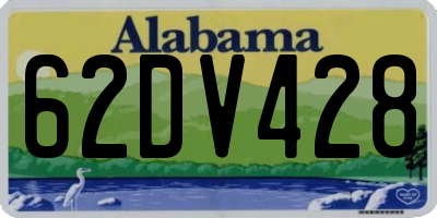 AL license plate 62DV428
