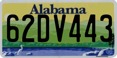 AL license plate 62DV443