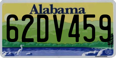 AL license plate 62DV459