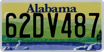 AL license plate 62DV487