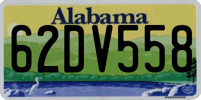 AL license plate 62DV558