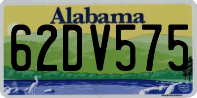 AL license plate 62DV575