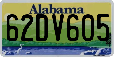 AL license plate 62DV605