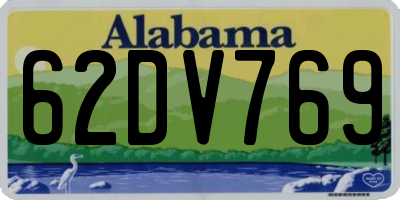 AL license plate 62DV769