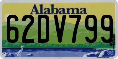 AL license plate 62DV799