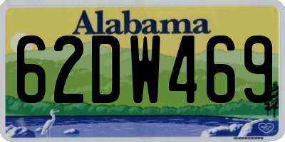 AL license plate 62DW469
