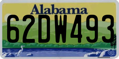 AL license plate 62DW493