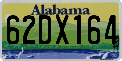 AL license plate 62DX164