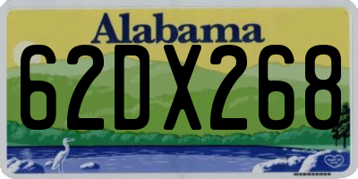 AL license plate 62DX268