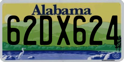 AL license plate 62DX624