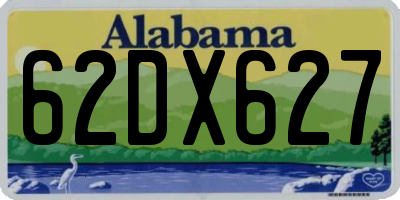 AL license plate 62DX627
