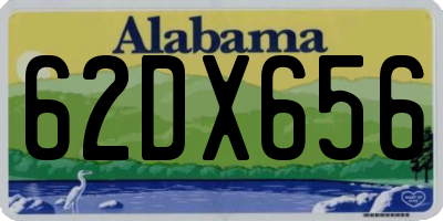 AL license plate 62DX656