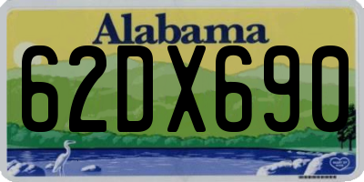 AL license plate 62DX690