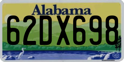AL license plate 62DX698