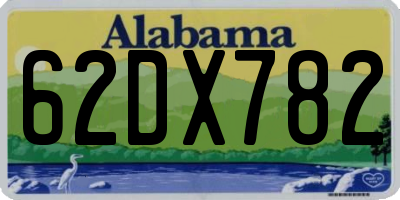 AL license plate 62DX782