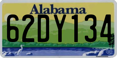 AL license plate 62DY134