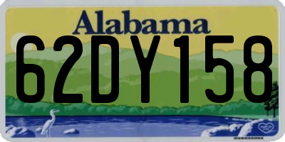 AL license plate 62DY158