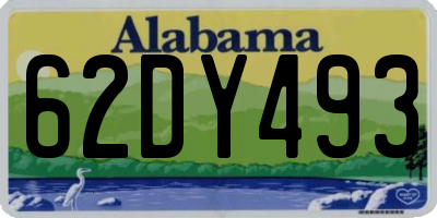 AL license plate 62DY493
