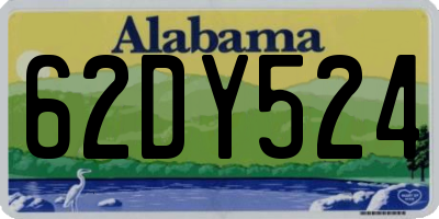AL license plate 62DY524