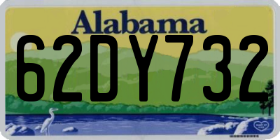 AL license plate 62DY732
