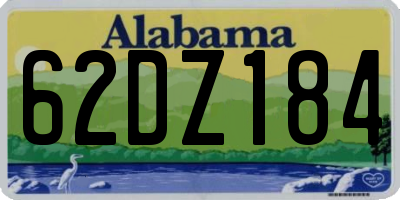 AL license plate 62DZ184