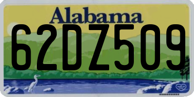 AL license plate 62DZ509