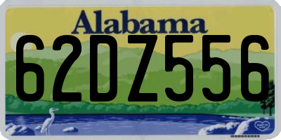 AL license plate 62DZ556