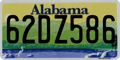 AL license plate 62DZ586
