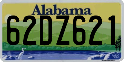 AL license plate 62DZ621