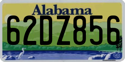 AL license plate 62DZ856