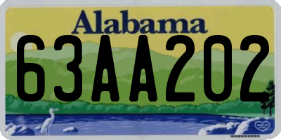 AL license plate 63AA202